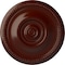 Ekena Millwork Raynor Ceiling Medallion (Fits Canopies up to 6"), Hnd-Painted Brushed Mahogany, 20 5/8"OD x 1 3/8"P CM20BEBMF - alternate 1